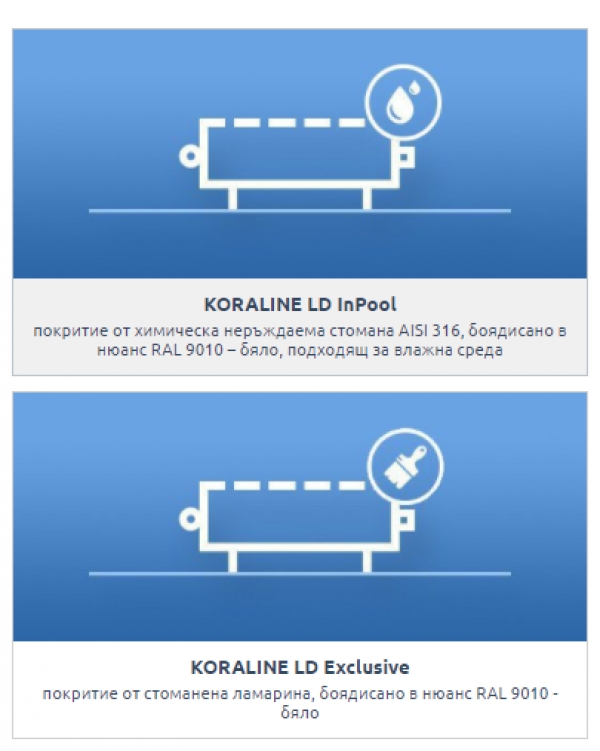 KORALINE LD - Heating benches with desk with natural convection