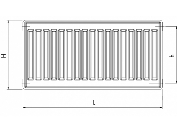 RADIK CLEAN - Steel panel radiator for rooms with high demands on hygiene and cleanness with side connection
